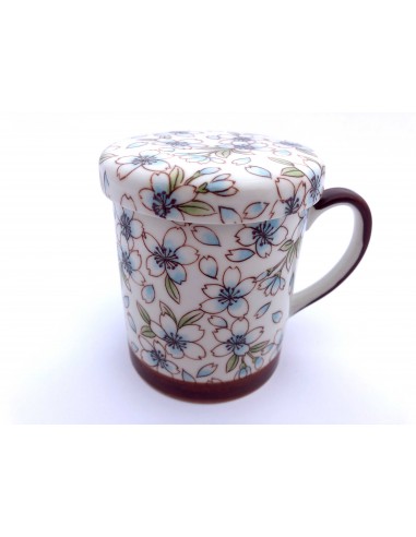 Taza mug porcelana japonesa decorada